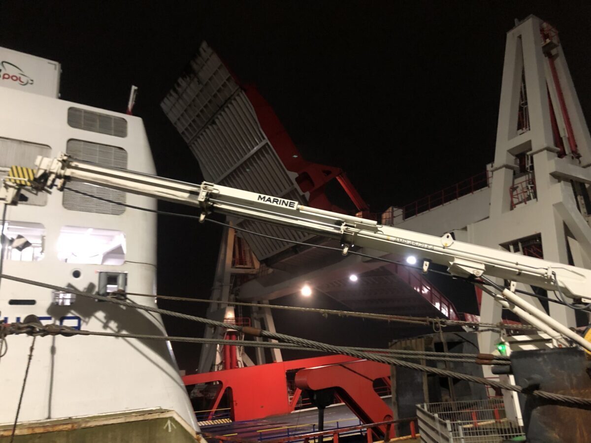 Kraan in de haven 