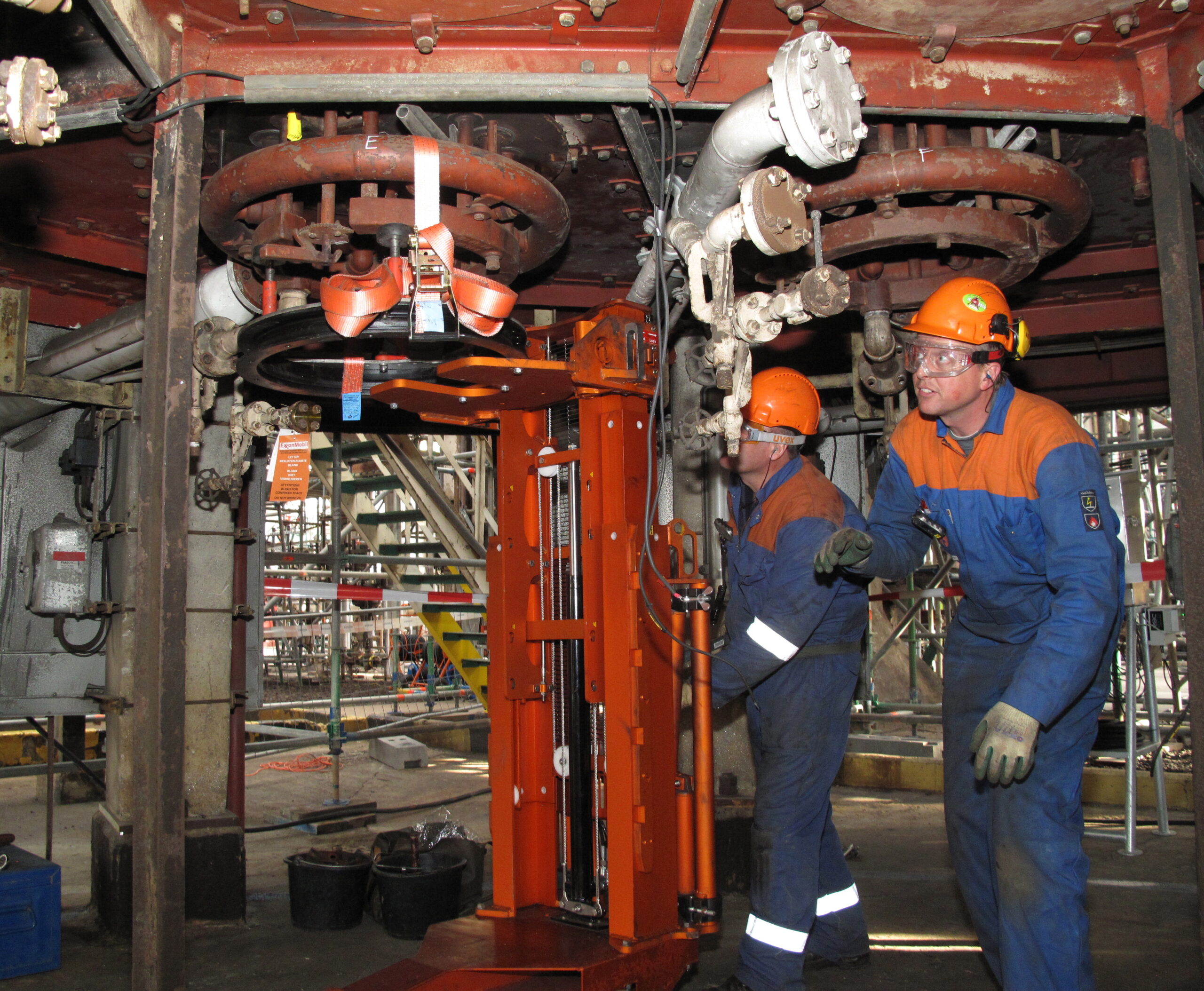 Multilifter in actie