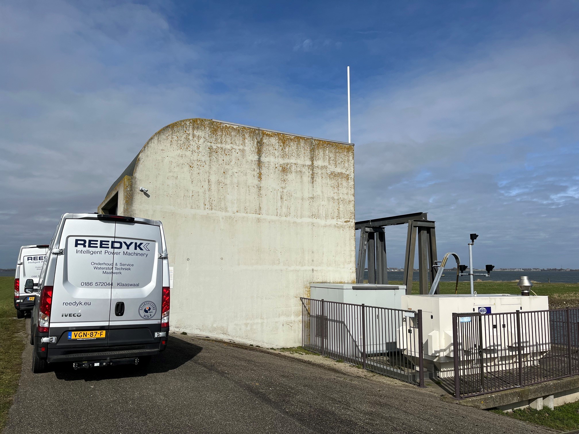 Servicebussen op locatie voor inspectie en reparatie
